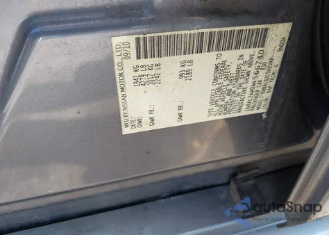 2010 Nissan Altima 2.5 S z USA, uszkodzony, nr VIN 1N4AL2AP0AN566740